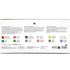 Zestaw farb akrylowych ART Fashion - Rico Design - 12 kolorów x 12 ml