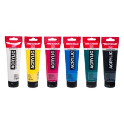 Zestaw farb akrylowych, Classroom - Amsterdam - 6 kolorów x 120 ml