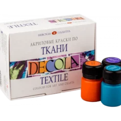 Zestaw farb akrylowych do tkanin Decola - St. Petersburg - 12 kolorów x 20 ml