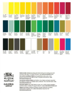 Zestaw farb akrylowych Galeria - Winsor & Newton - 10 kolorów x 60 ml