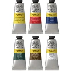 Zestaw farb akrylowych Galeria - Winsor & Newton - 6 kolorów x 60 ml