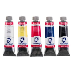 Zestaw farb akrylowych Primary - Van Gogh - 5 kolorów x 40 ml