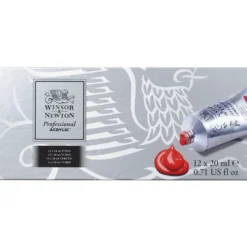 Zestaw farb akrylowych Professional - Winsor & Newton - 12 kolorów x 20 ml