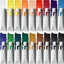 Zestaw farb akrylowych - Reeves - 18 kolorów x 12 ml
