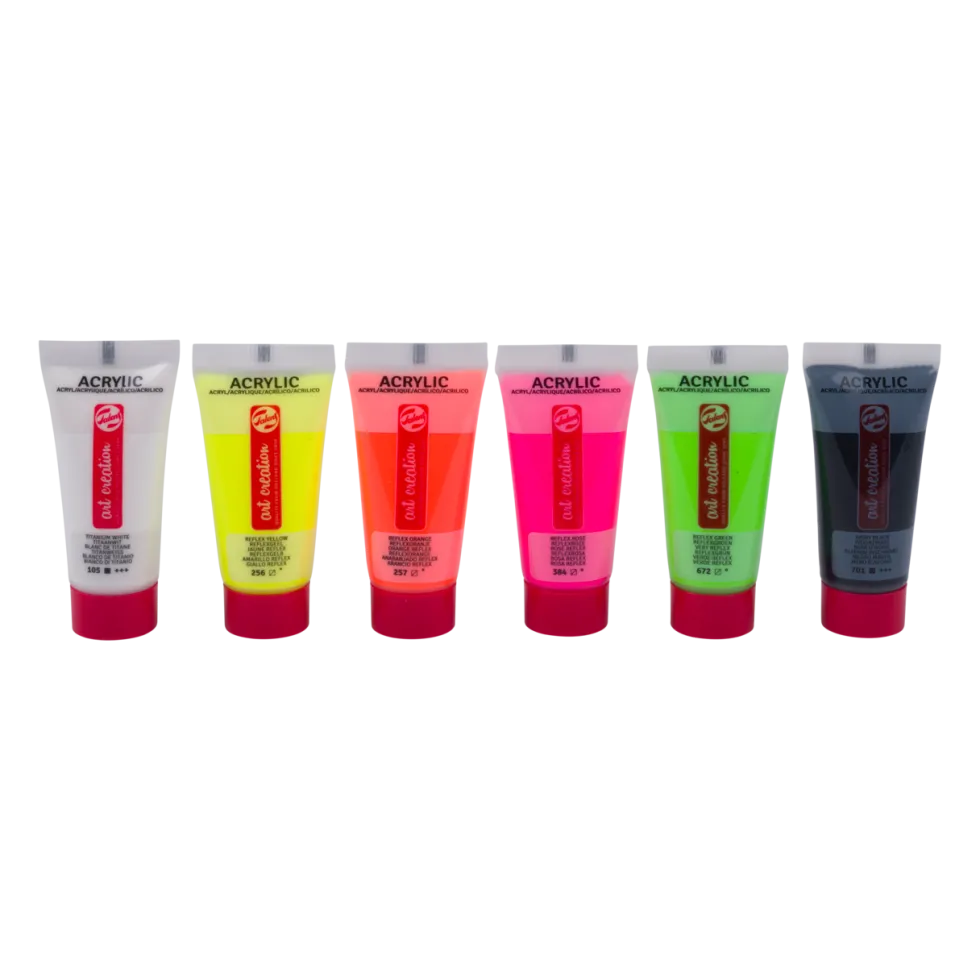 Zestaw farb akrylowych Reflex - Talens Art Creation - 6 kolorów x 12 ml