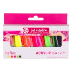 Zestaw farb akrylowych Reflex - Talens Art Creation - 6 kolorów x 12 ml