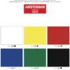 Zestaw farb akrylowych w tubkach - Amsterdam - 6 kolorów x 20 ml