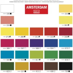Zestaw farb akrylowych w tubkach - Amsterdam - 24 kolory x 20 ml