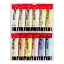 Zestaw farb akrylowych w tubkach - Amsterdam - Pastel, 12 kolorów x 20 ml