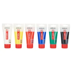 Zestaw farb akrylowych w tubkach - Talens Art Creation - 6 kolorów x 75 ml
