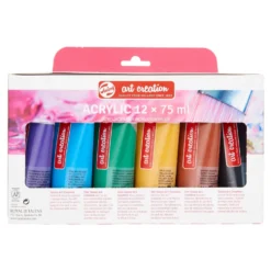 Zestaw farb akrylowych w tubkach - Talens Art Creation - 12 kolorów x 75 ml