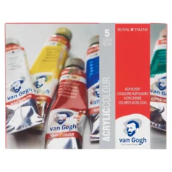 Zestaw farb akrylowych w tubkach - Van Gogh - 5 kolorów x 40 ml
