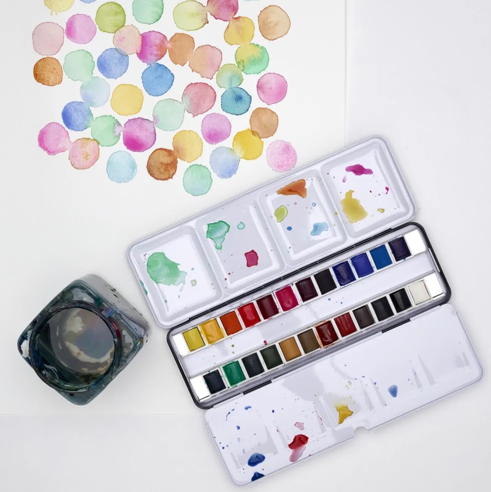 Zestaw farb akwarelowych Cotman Complete Travel - Winsor & Newton - 24 kolory