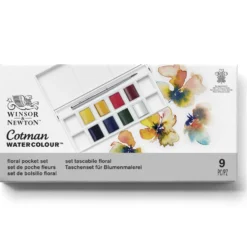 Zestaw farb akwarelowych Cotman Floral - Winsor & Newton - 8 kolorów