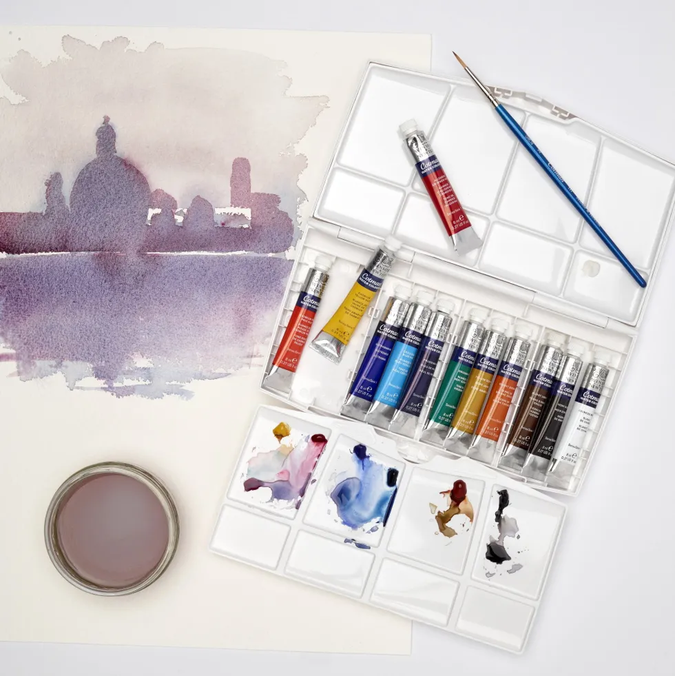 Zestaw farb akwarelowych Cotman w tubkach, Travel Set - Winsor & Newton - 13 szt.