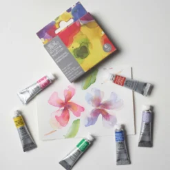 Zestaw farb akwarelowych Professional Floral - Winsor & Newton - 6 kolorów x 5 ml