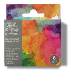 Zestaw farb akwarelowych Professional Vibrant - Winsor & Newton - 6 kolorów x 5 ml