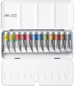 Zestaw farb akwarelowych Professional - Winsor & Newton - 12 kolorów x 5 ml