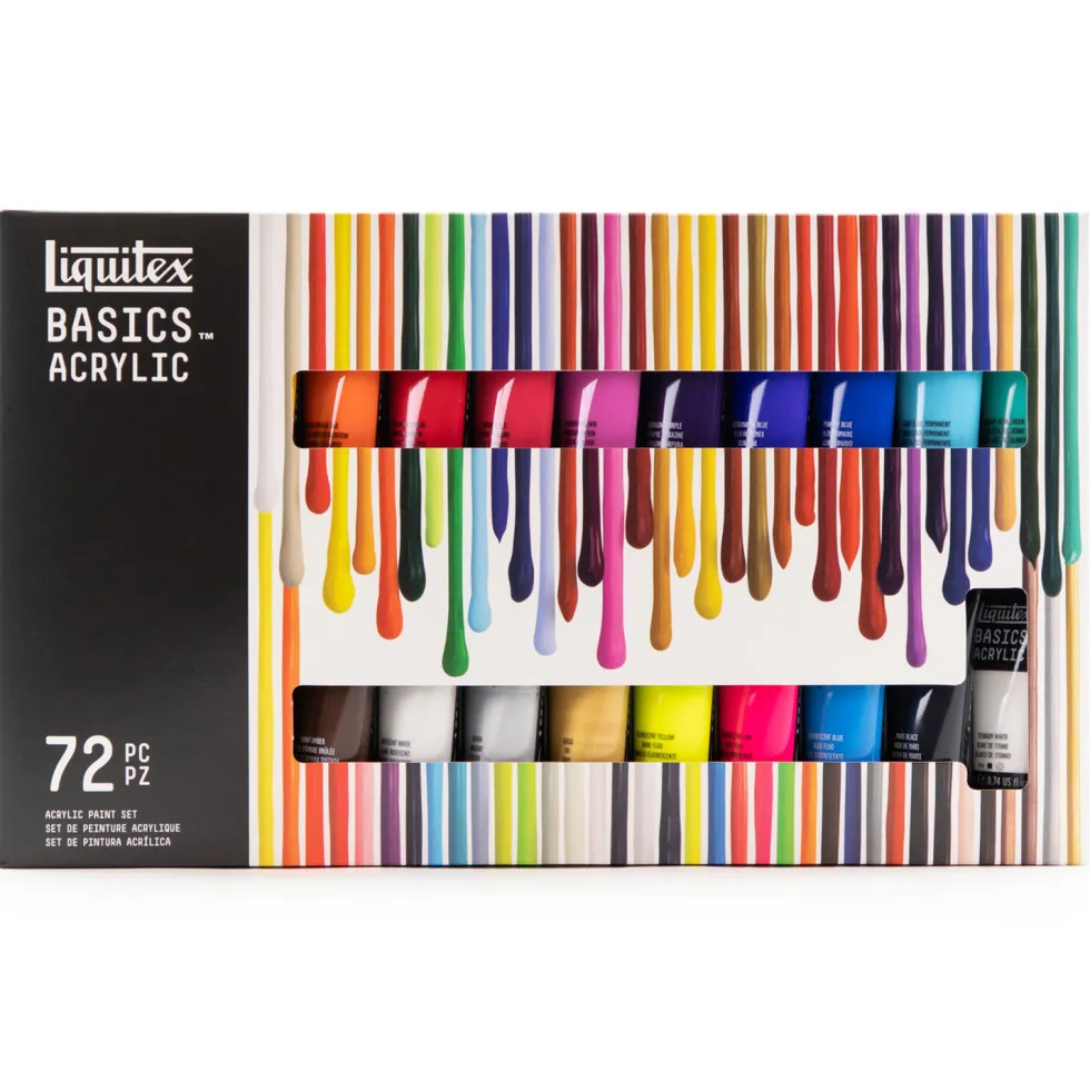Zestaw farb Basics Acrylic - Liquitex - 72 kolory x 22 ml