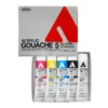 Zestaw farb gwaszy Acryla Gouache Primary Colors - Holbein - 5 kolorów x 20 ml