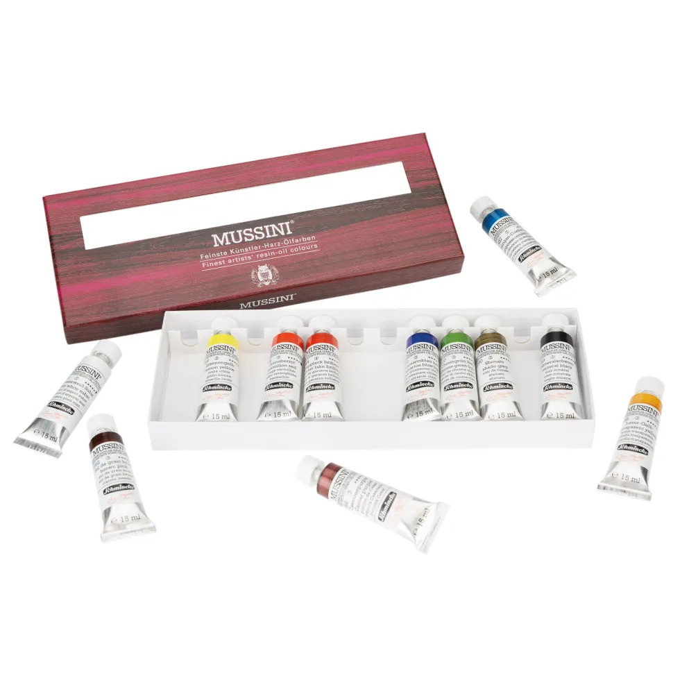 Zestaw farb olejnych Mussini - Schmincke - 12 kolorów x 15 ml