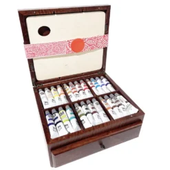 Zestaw farb olejnych Olej for Art w drewnianym kuferku - Renesans - 24 kolory x 20 ml