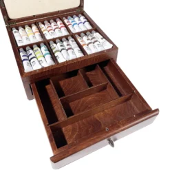 Zestaw farb olejnych Olej for Art w drewnianym kuferku - Renesans - 24 kolory x 20 ml