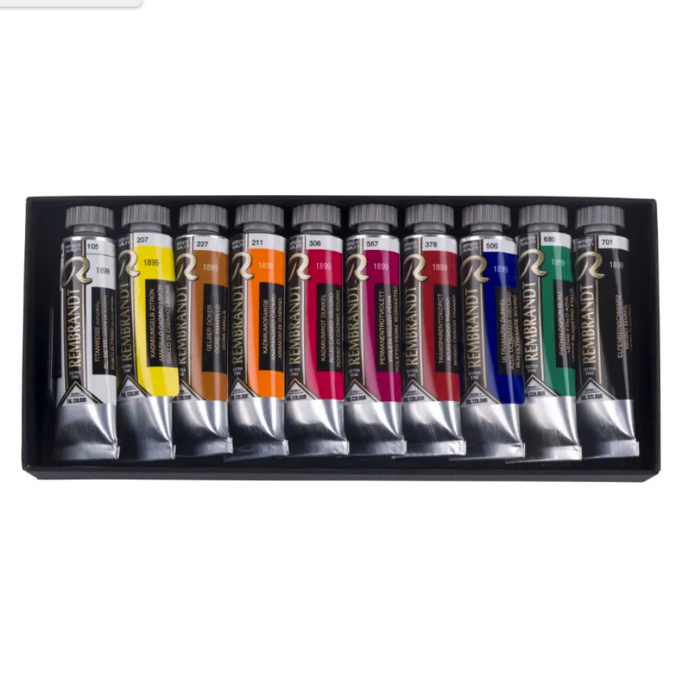 Zestaw farb olejnych The Modern Portrait - Rembrandt x Alpay Efe - 10 kolorów x 15 ml