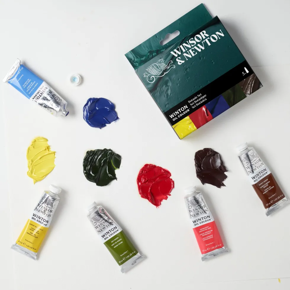 Zestaw farb olejnych Winton Botanic - Winsor & Newton - 5 x 37 ml