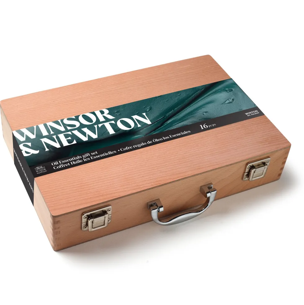 Zestaw farb olejnych Winton w drewnianym etui - Winsor & Newton - 15 szt.