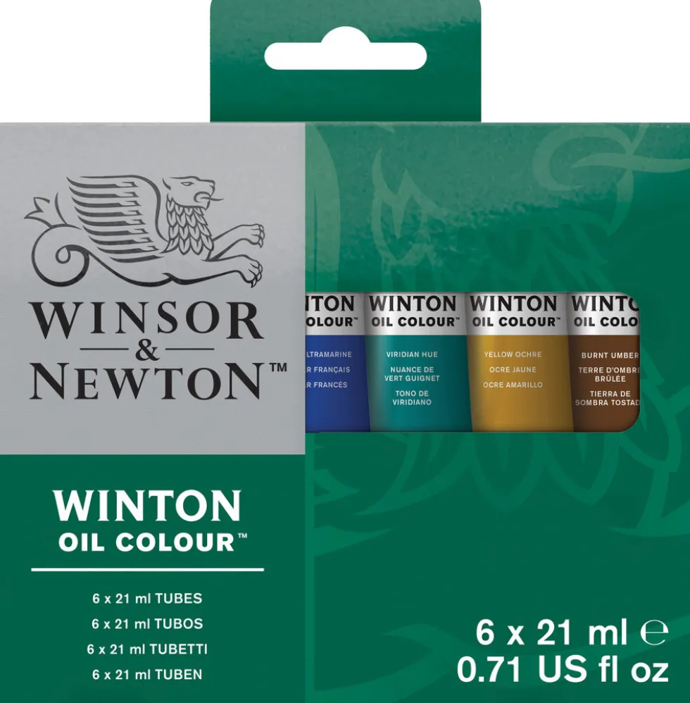 Zestaw farb olejnych Winton - Winsor & Newton - 6 kolorów x 21 ml