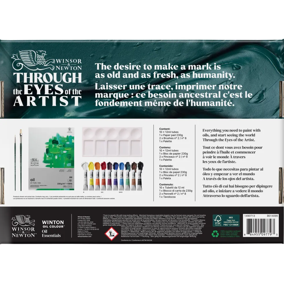 Zestaw farb olejnych Winton z akcesoriami - Winsor & Newton - 14 szt.