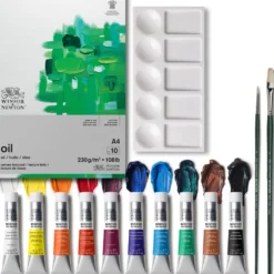 Zestaw farb olejnych Winton z akcesoriami - Winsor & Newton - 14 szt.