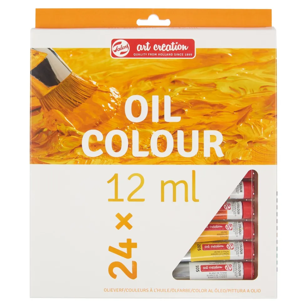 Zestaw farb olejnych w tubkach - Talens Art Creation - 24 kolory x 12 ml