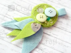 Zestaw filców A4 - DpCraft - podstawowe kolory, 5 szt.