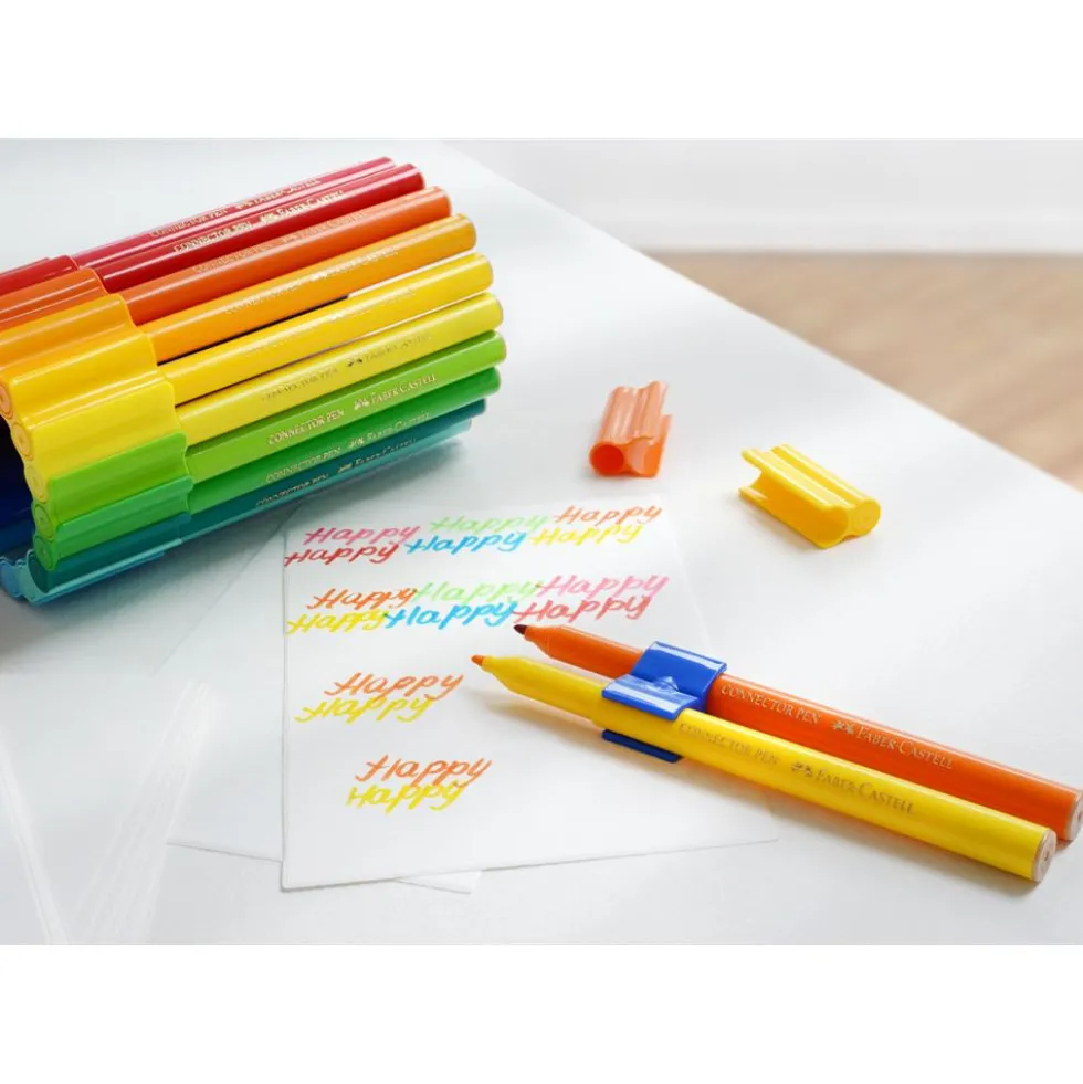 Zestaw flamastrów Connector w walizce - Faber-Castell - 60 kolorów