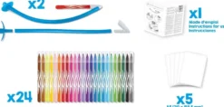Zestaw flamastrów dmuchanych Blow Pen Art - Maped - 24 kolory