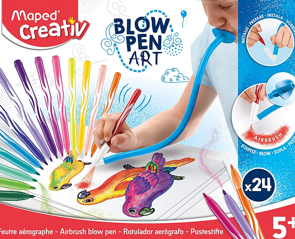 Zestaw flamastrów dmuchanych Blow Pen Art - Maped - 24 kolory