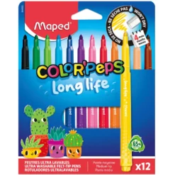 Zestaw flamastrów niewysychających Color'Peps - Maped - 12 szt.