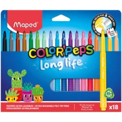 Zestaw flamastrów niewysychających Color'Peps - Maped - 18 szt.