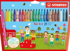 Zestaw flamastrów Trio A-Z - Stabilo - 24 kolory