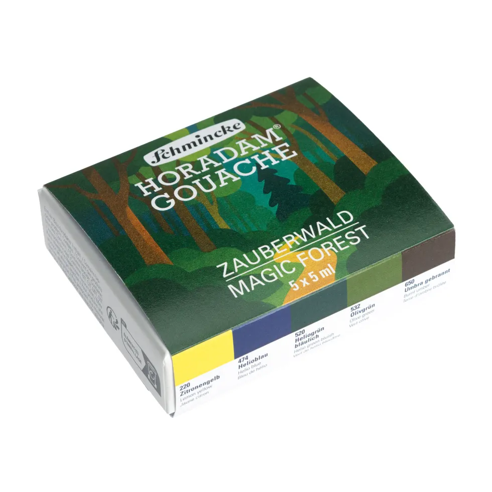 Zestaw gwaszy Horadam Magic Forest - Schmincke - 5 kolorów x 5 ml