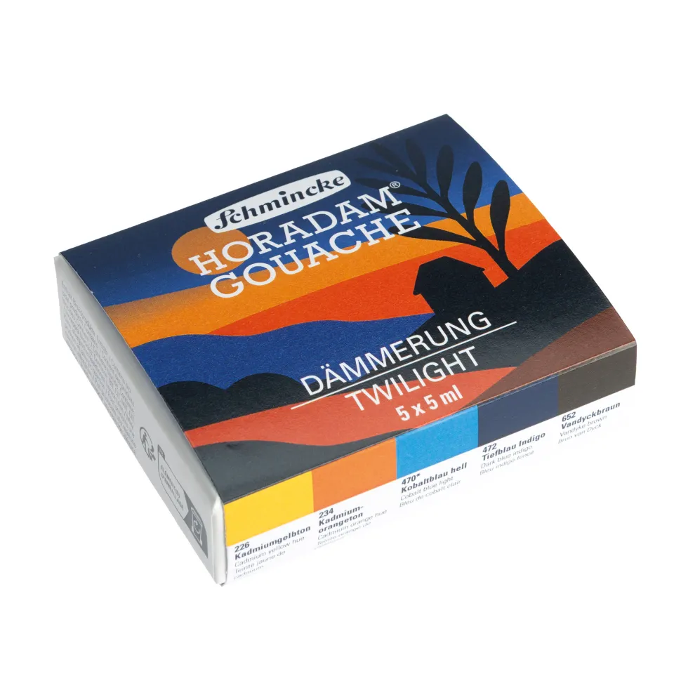 Zestaw gwaszy Horadam Twilight - Schmincke - 5 kolorów x 5 ml
