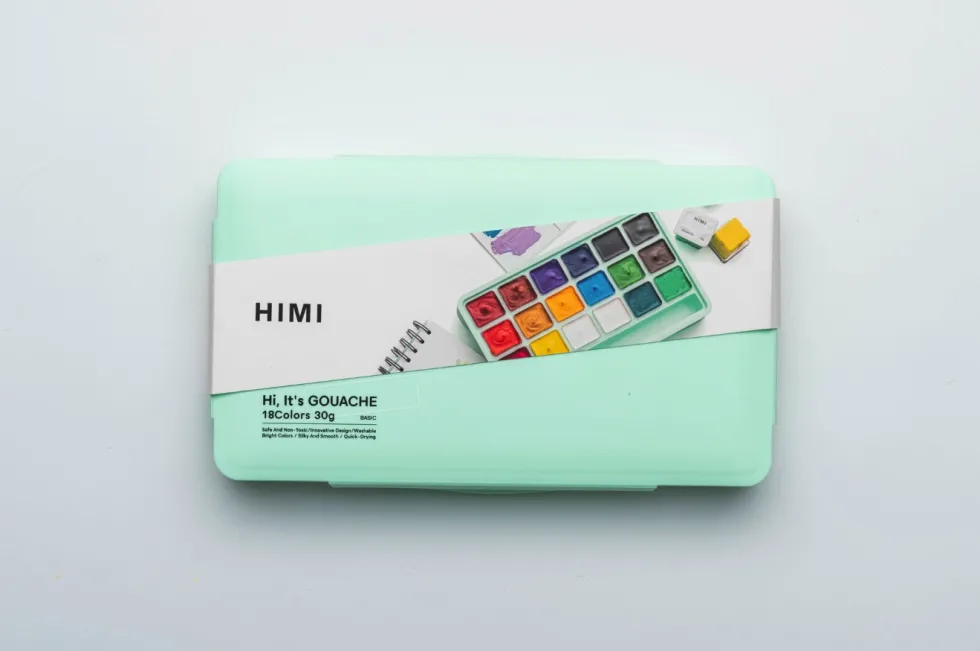 Zestaw gwaszy Jelly Cup Basic Green - HIMI - 18 szt.