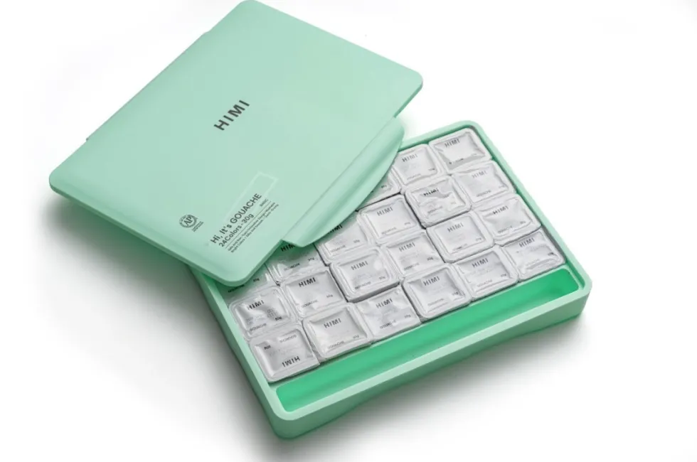 Zestaw gwaszy Jelly Cup Green - HIMI - 24 szt.