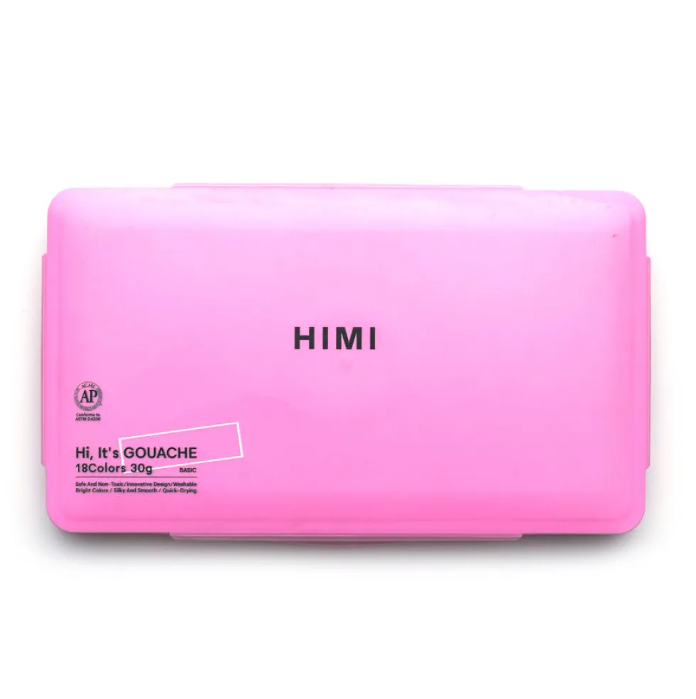 Zestaw gwaszy Jelly Cup Pastel Pink - HIMI - 18 szt.