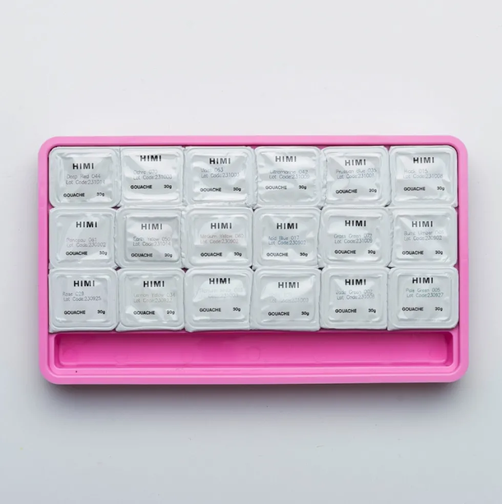 Zestaw gwaszy Jelly Cup Pastel Pink - HIMI - 18 szt.