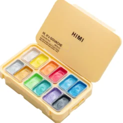 Zestaw gwaszy Twin Cup Metallic - HIMI - 12 szt.