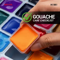 Zestaw gwaszy Twin Cup Peach Fuzz - HIMI - 48 szt.