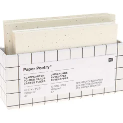 Zestaw kopert i kart - Paper Poetry - Ivory, A7, 10 szt.
